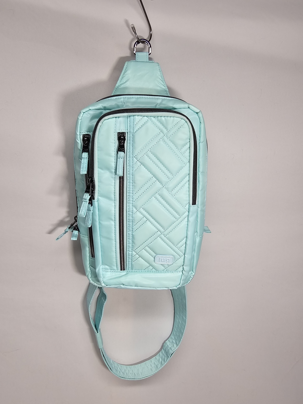 Lug Tailback Sling Bag in Aquamarine